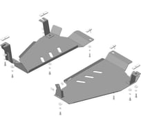 Стальная защита ООО Трио Сервис 3 мм для Б Nissan X-Trail MOTODOR 11414