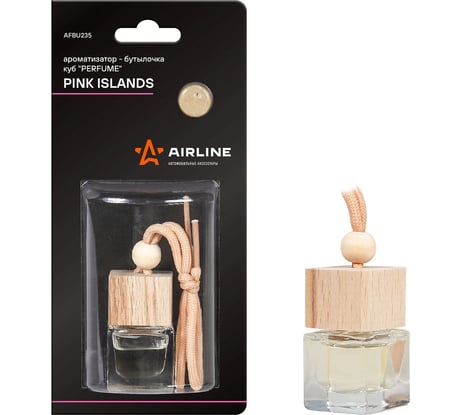 Ароматизатор-бутылочка Airline Perfume куб PINK ISLANDS AFBU235