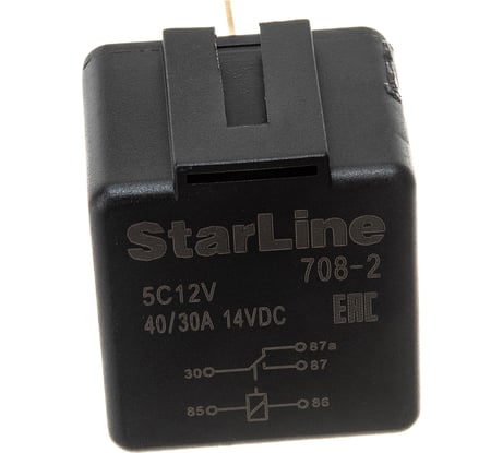 Реле 5-контактное StarLine SL 5C 12V, с держателем 12В, 150мА 1012661
