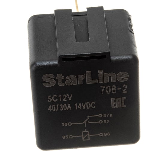 Реле 5-контактное StarLine SL 5C 12V, с держателем 12В, 150мА 1012661 1