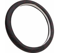 Оплетка A2DM экокожа, XL, спонж, черный, красный ромб 107832