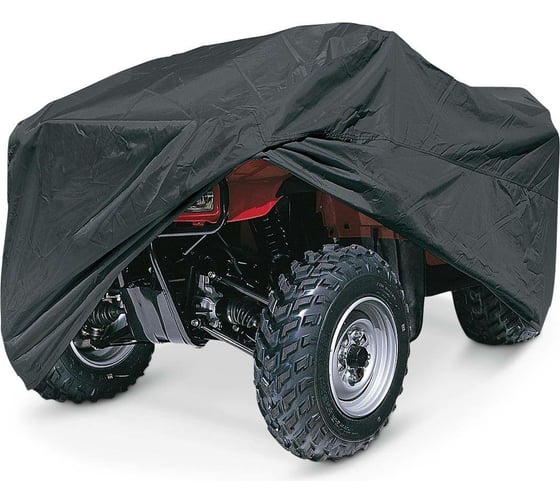 Защитный чехол-тент на квадроцикл AutoExpert 255х140х115 см, черный X255-LEO