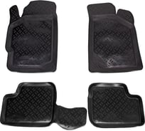 Ковры Airline для KIA Spectra 04-11, 4 шт., высокий борт, ТЭП, черные ACM-PS-92