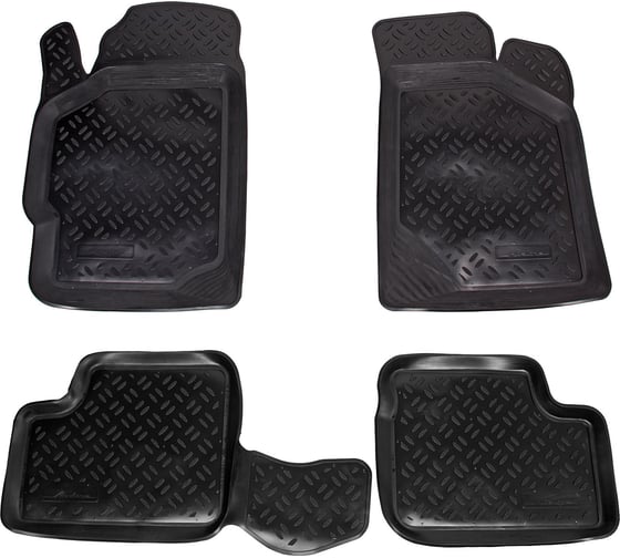 Ковры Airline для KIA Spectra 04-11, 4 шт., высокий борт, ТЭП, черные ACM-PS-92 1