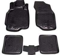 Ковры Airline для Mitsubishi Lancer IX 03-07, 5 шт., высокий борт,  3D с подпятником, ТЭП, черные ACM-PS-86