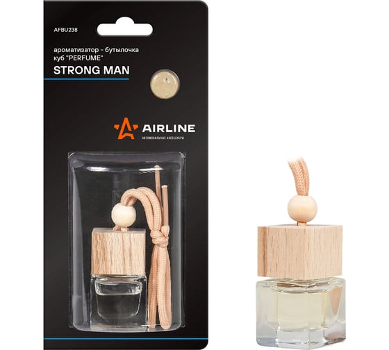 Ароматизатор-бутылочка Airline Perfume куб STRONG MAN AFBU238