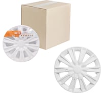 Колесные колпаки Airline Торнадо 16", белый, карбон, комплект 2 шт. AWCC-16-31