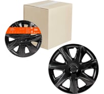 Колесные колпаки Airline Джой 14", черный глянец, карбон, комплект 2 шт. AWCC-14-33