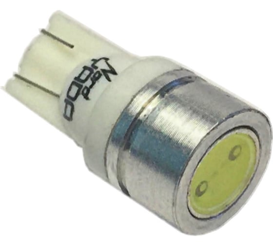 Светодиод Nord-Yada 12 В, T10 (1LED), W5W, HIGH POWER LED белый, 1 Вт, 60 лм, 2 шт. 900329 1