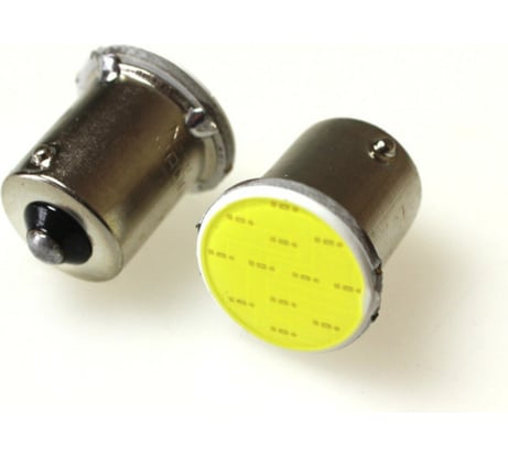 Светодиод Nord-Yada 12 В, G18.5, 1SMD (COB), R10W, BA15s, белый, 1 Вт, 35 лм, 2 шт. 904594