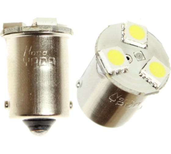 Светодиод Nord-Yada 12 В, G18.5 3SMD, R10W, белый, 0.3 Вт, 15 лм, 2 шт. 902355