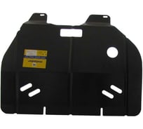 Стальная защита ООО Трио Сервис 2 мм, Д, КПП, Peugeot 206 MOTODOR 01604