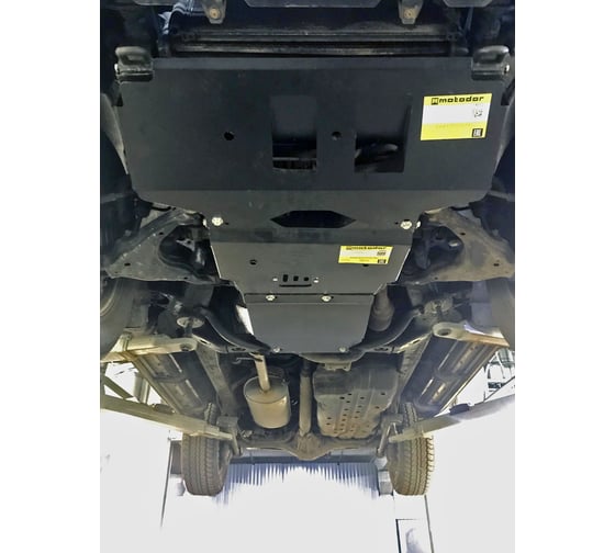 Стальная защита ООО Трио Сервис 3 мм, Д, ПДф, КПП, Toyota LC Prado 120 MOTODOR 15002
