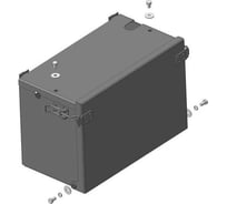 Стальная защита ООО Трио Сервис 1.5 мм, АкБ, Hyundai Porter II MOTODOR 20912