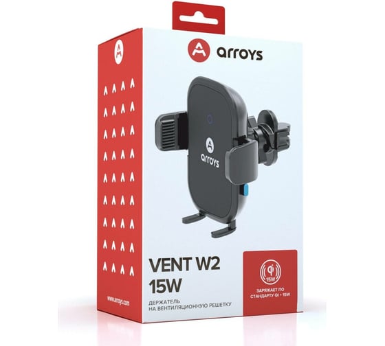 Автомобильный держатель Arroys Vent-W2 Auto 15W 81338