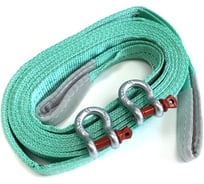 Трос буксировочный ТамбовТехСнаб 12т 6м с шаклами Двухслойный. Усиленный. 7930124364555