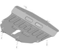 Стальная защита ООО Трио Сервис 2 мм, Д, КПП, Haval Dargo, с 2022 г.в. MOTODOR 73102