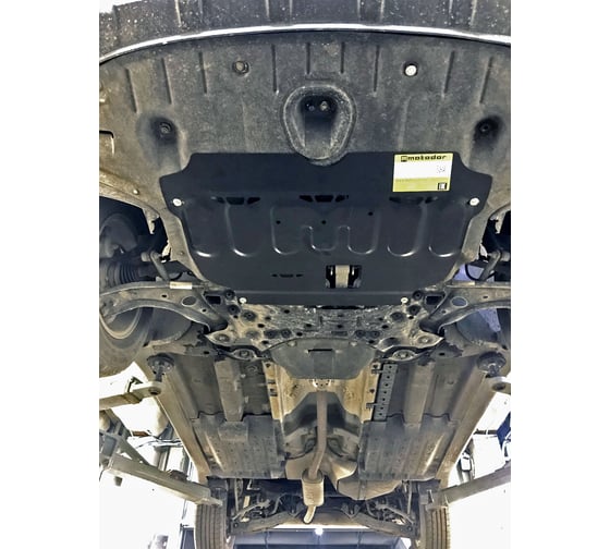 Стальная защита ООО Трио Сервис 2 мм Д, КПП, Kia Sportage, Hyundai Tucson с 2016 г.в. MOTODOR 71011