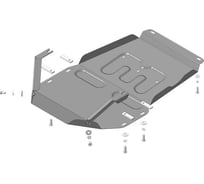 Стальная защита ООО Трио Сервис КПП, РК Mercedes-Benz ML350 W-166 2012-2015 MOTODOR 71201 22480875