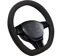 Оплетка на руль VOIN ELVIS-D экокожа, размер М, D-образный обод, черный OPLV0402