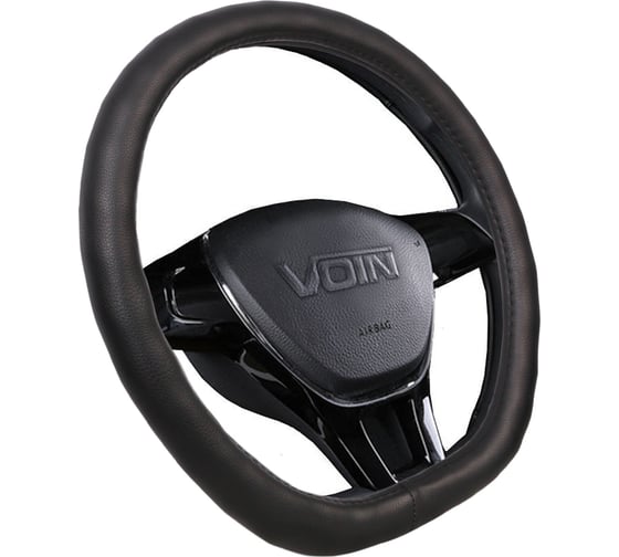 Оплетка на руль VOIN CLASSIK-D экокожа, размер М, D-образный обод, черный OPLV0802