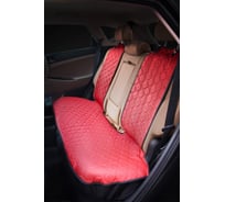 Накидка Airline алькантара, задняя, экокожа с перфорацией, красная ACS-SB-04