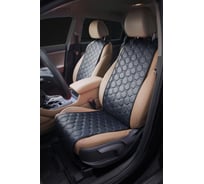 Накидки Airline алькантара, передние, экокожа с перфорацией, черные ACS-SF-01