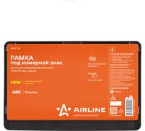 Рамка под номерной знак Airline для японских/американских авто, 290х170 мм, черная AFC-15