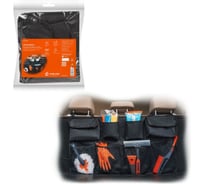 Органайзер на спинку заднего сиденья Airline 1/1, цельный, с карманами, цвет черный ADOS002