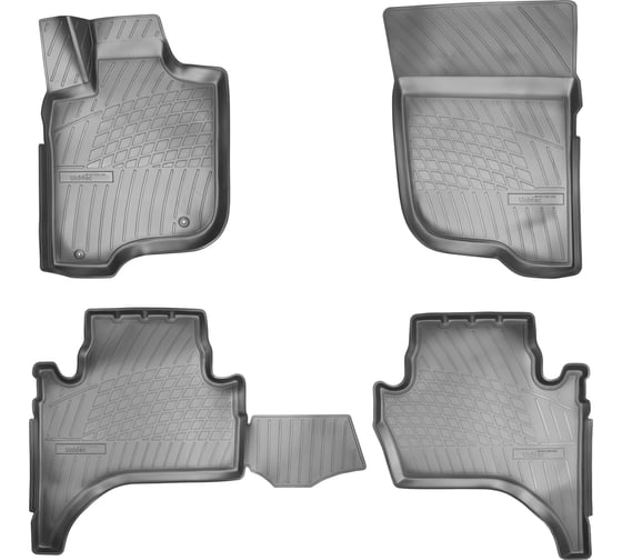 Салонные коврики UNIDEC для Mitsubishi L200 IV 3D 2006-2015/Fiat Fullback 3D 2016 NPA11-C59-330