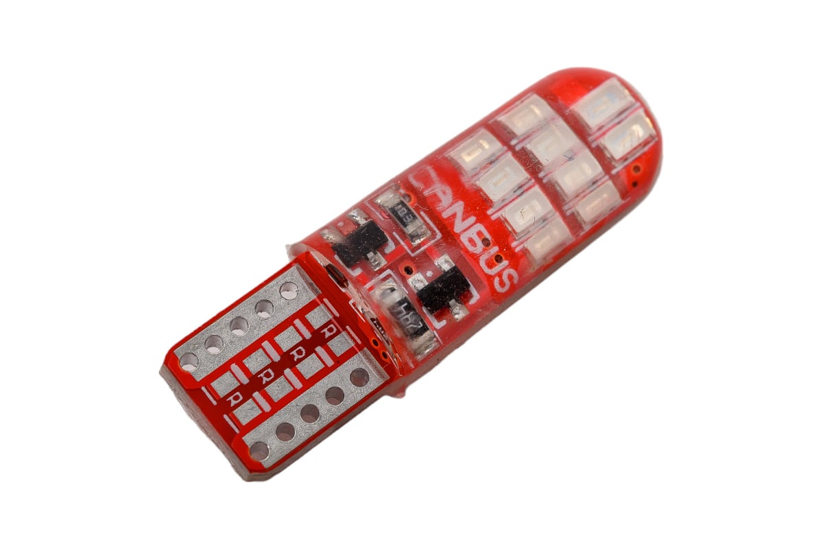 Светодиод Nord-Yada 12V T10 W5W 20x3014SMD, c обманкой, синий 2 шт ...