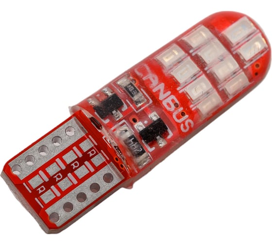 Светодиод Nord-Yada 12V T10 W5W 20x3014SMD, c обманкой, синий 2 шт 908827