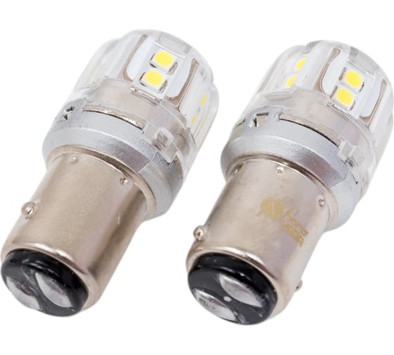 Светодиод Nord-Yada S25, Р21/5W, ВАY15s, 15x2835SMD, чип OSRAM с обманкой (стоп.ук.пов), блистер 2 шт. в упаковке 908344
