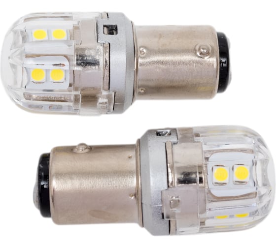 Светодиод Nord-Yada S25, Р21/5W, ВАY15s, 15x2835SMD, чип OSRAM с обманкой (стоп.ук.пов), блистер 2 шт. в упаковке 908344