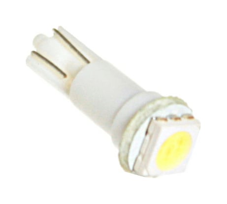 Светодиод Nord-Yada 12V T5-02 1SMD W1,2W Base: W2,0 х4,6d 0.18W 10lm белый 2 шт 902402