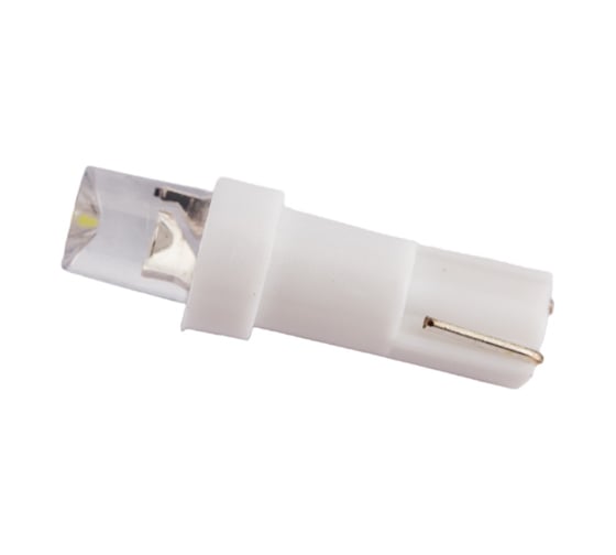 Светодиод Nord-Yada 12V T5-01 1LED W1,2W Base: W2,0 х4,6d 0.18W 4lm конус белый 2 шт. 900277