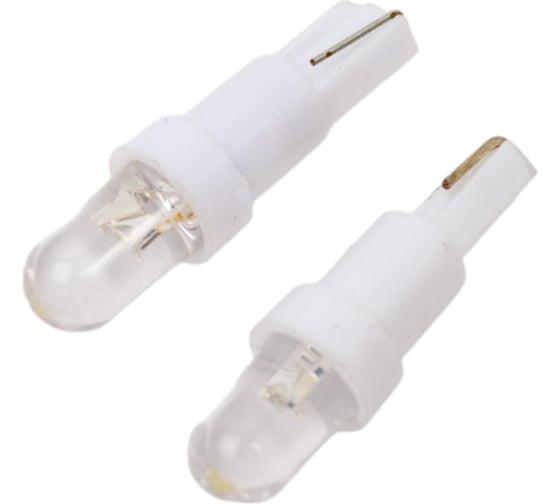 Светодиод Nord-Yada 12V T5-01 (1LED) W1,2W Base: W2,0 х4,6d 0.18W 4lm стандарт белый 2 шт 900281 1