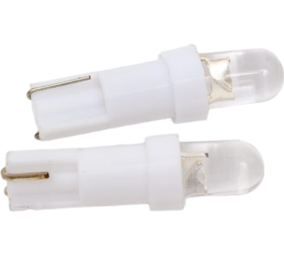 Светодиод Nord-Yada 12V T5-01 (1LED) W1,2W Base: W2,0 х4,6d 0.18W 4lm стандарт белый 2 шт 900281