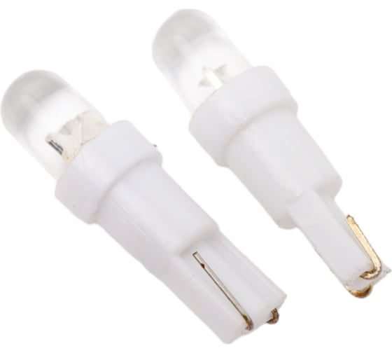 Светодиод Nord-Yada 12V T5-01 (1LED) W1,2W Base: W2,0 х4,6d 0.18W 4lm стандарт белый 2 шт 900281