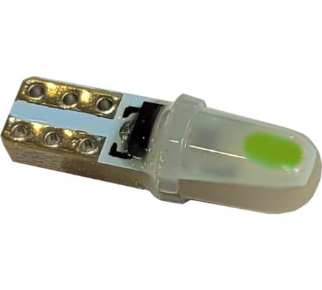 Светодиод Nord-Yada 12V T5 W1.2W, 2x3014SMD Non-polar зеленый TM NORD YADA 2 шт. 908824