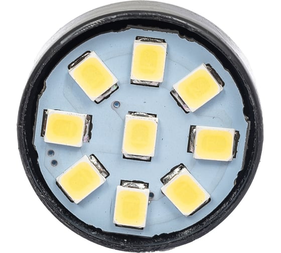 Светодиод Nord-Yada 12V T20 -7443 (9SMD) W21/5W белый (габарит, стоп-сигнал для яп.авто) 0.532W 4lm 2 шт 901982