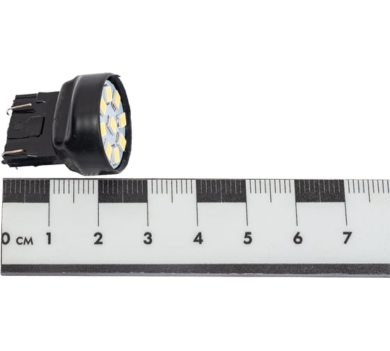 Светодиод Nord-Yada 12V T20 -7443 (9SMD) W21/5W белый (габарит, стоп-сигнал для яп.авто) 0.532W 4lm 2 шт 901982