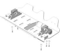 Защита ООО Трио Сервис СНТ алюминий, 8 мм, ЗДф, Land Rover Defender 2007 MOTODOR 383216