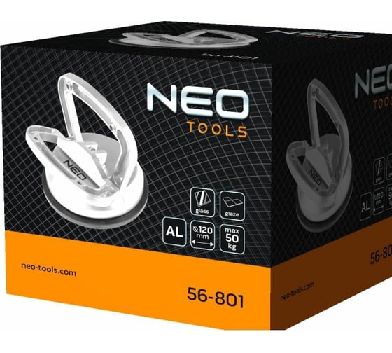 Алюминиевая одинарная присоска NEO Tools 50 кг 56-801