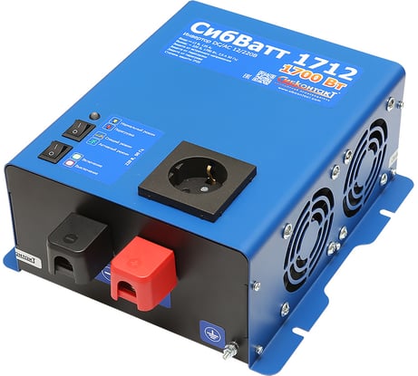 Инвертор- преобразователь напряжения СИБКОНТАКТ СибВатт 1712 DC/AC, 12/220В, 1700Вт ЦБ-00001731