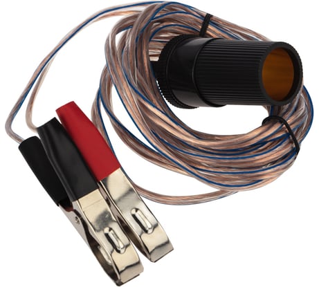 Автомобильный удлинитель прикуривателя REXANT от аккумулятора с зажимами 3 м 16-0216