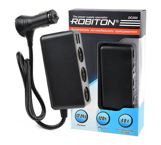 Автомобильный разветвитель Robiton DC203 BL1 16566