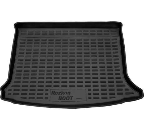 Пластиковый коврик в багажник REZKON черный для Renault Sandero 09-13 5029025110