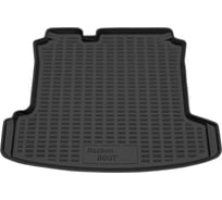 Коврик в багажник REZKON полиуретановый, черный, для Volkswagen Polo sd 09-20 5535020100