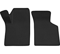 Салонный коврик REZKON 3D EVA Ромб передний ряд, резиновый, черный, для LADA Granta, черный кант 9539015101